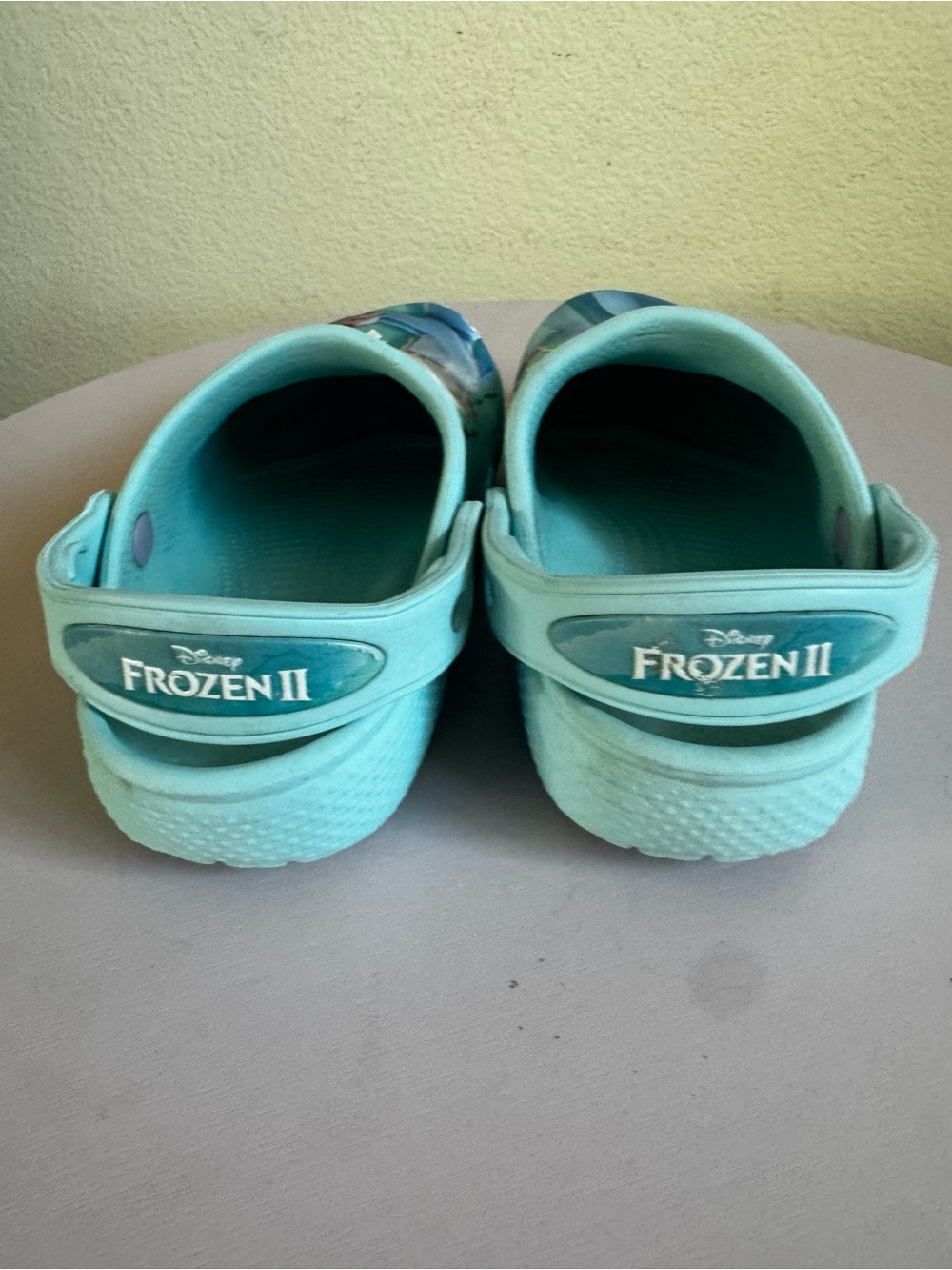 CROCS Light Blue Frozen Character Clog Shoes size 10 - Picture 5 of 10